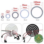 DC5V WS2812B RGB Led 링 개별적으로 주소 지정이 가능한 3Pin WS2812 원형 모듈 5050 내장 픽셀 1 8 16 24 35 45 60 88 93 148 24... 