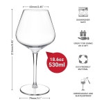 제품, 깨지지 4종 잔, 않는 가능 폴사이드, 결혼식, 하하쇼 플라스틱 사용 , 세트 선물용 파티 식기세척기 유리 트리탄 18온스 와인 레드/화이트... 