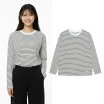 소이 주니어 스트라이프티셔츠 초등학생 여아 중학생 봄 라운드 기본티셔츠 S0451 : 소이주니어 동해점