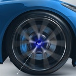 LED 자동차 휠 허브 라이트 로고 스티커 프레임 장식 교체 액세서리 (리샹 L7 ONE 2022 커버 트림) : 반월마켓14