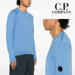 CP컴퍼니 맨투맨 씨 아일랜드 렌즈 니트 스카이블루 : 와이엔오