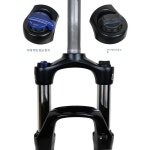 NRJY 자전거샥 흡수 쇼바 275인치 에어 유압 프론트 29inXCM30숄더컨트롤직선형QR100mm : 나리자야-narijaya