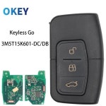 Okey 키리스 고 스마트 카드 키포드 CMax 포커스 MK2 쿠가 몬데오 갤럭시 3M5T15K601DC/DB 433.92MhzID46 F7952 4D63 칩용 : 쉴드 프로그