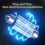 31 번호판등 10PCS LED 39 41MM 36 자동차 화이트 실내 페스툰 2PCS 31MM : 에스에스컴퍼니7