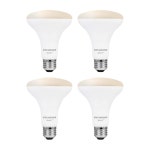실바니아 WiFi LED 스마트 전구, 65W 등가 조광 소프트 화이트 BR30, 알렉사 및 Google 홈 전용 - 4팩(75689)과 함께 작동합니다 : 레나필드