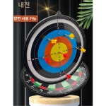 마그네틱 다트보드 1 강자성 양궁 다 일체형 과녁 학교용 대회 양면 한궁 원반+6개 게임 15인치 전통 1 15인치 양면 원반+6개 강자성 일체형 다... 