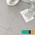 현대엘앤씨 골드마스터 비접착식 600각 데코타일 3T MTS 6152 스몰테라조 1박스(9P) 셀프시공 현관 거실 바닥 사무실 : 바룸컴퍼니