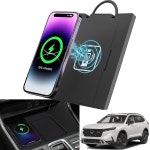 2023-2026 혼다 CR-V 무선 충전기용 QXZcar, 15W 자동차 Qi 충전소 패드 매트, CRV 액세서리 장착 : 셀렉트나우08