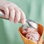 소로 에센셜 - 2-1/2온스 아이스크림 디퍼 #16 그린 컬러 알루미늄 셀프 디프로스팅 젤라토 쿠키 도우 소르벳 아몬드 홈 키친 레스토랑용 스쿱... 