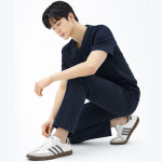 샵피라 S0275 수술복 스크럽복 남성 간호복 바지단품 하의 고무줄 밴딩 실습복 병원유니폼 : 샵피라