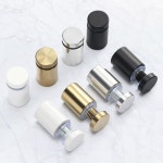 스탠드 나사 오프 블랙 16MM 12MM 스테인레스 스틸 패스너 사인 유리 직경 black colour 12x20 5pcs : 에스에스컴퍼니1