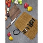 사시미 칼가방 캔버스 케이스 보관함 수납 요리사 카키 칼꽂이 용 브라운 롤가방 칼집 카키/ 카키/55 : 가디언무역