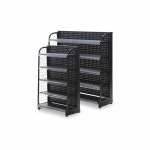 간식 팬트리 매대 약국 3단 약국진열대 레드3층 카운터 : 미리내쇼핑샵