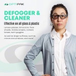 옵티팩 안경용 안개 방지 극세사 클리닝 천 쌍안경 10개 안경 고글용 얼굴 스키 수영 마스크 포장 보호대 개별 또는 1 Count (Pack of 1)... 