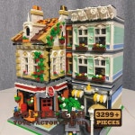 창의적인 도시 광장 마이크로 블록 장난감 3299개 조립식 우체국 MOC 빌딩 브릭 거리 풍경 상점 모델 DIY 성인 어린이 선물... 