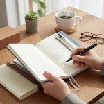 가죽케이스 노트악세사리 필기도구 가죽펜꽂이 : 피어NARA