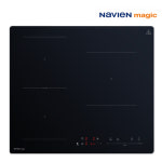나비엔매직 3구 인덕션 매립형 전기레인지 560x480 방문설치가능 빌트인, ERI-3403 플렉스존 블랙 : SK매직몰