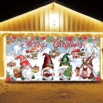 1개 크리스마스 차고 배너 고블린 파티 분위기 야외 휴일 장식 : 트레이드셀33