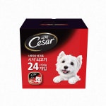 시저 애견 캔사료 쇠고기 100g x 24개입 : 퍼니처스토리