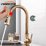 스마트 터치 주방 수도꼭지 골동품 황동 360 회전 온수 및 혼합 두 가지 기능 EY-C0073 : 시드컴퍼니9