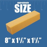 연마 샌딩 벨트용 클리닝 지우개 스틱 3.8cm(1-1 /2인치) x 20cm(7-7 /8인치) - 사포 청소 러프 테이프 스케이트보드 신발 및 디스크용 천연... 