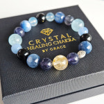블루 캄(금침수정,카이아나이트, 아이올라이트, 아쿠아마린 원석 팔찌) : 크리스탈힐링차크라