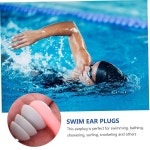 NULLYLU 재사용 가능한 수영 이어 플러그, 소음 감소용 유연한 실리콘 다이빙 및 스포츠용 소형 플러그 사용 가능 : 바리엘마켓