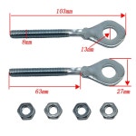 2PCS 125CC 50CC 텐셔너 110CC 조절기 70CC 체인 액슬 90CC : 에스에스컴퍼니1