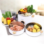 키친아트 2단 멀티쿠커 가정용 전골 찜 전기냄비 2L 대용량 KA-W2535 : 정품점