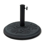 도레미파라솔 플라워 파라솔 야외 원형 받침대 블랙 12kg : 주식회사 도레미파라솔