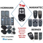HORMANN BERNER MARANTEC 차고 문짝 리모컨 복제 게이트 오프너 HSE2 디지털 302 313 868MHz 1 20 개 : 블루비즈마켓