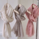 여성 린넨 면마 스카프 머플러 숄 봄여름가을 여행 데일리 빅사이즈 데저트 올매치 방풍방 : 한경리화성50