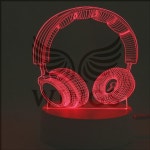 홈오브제 3D 착시 아크릴 무드등(헤드셋) 전구조명 조명등 조명램프 : 윙스 추천 샾