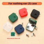  Nothing Ear 3 액세서리 보호 케이스 이어폰 실리콘 카라비너 포함 무선 이어버드 커버 : 넘버원배송
