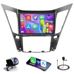 0, 블루투스 스테레오용 스크린, 1280 현대 자동차 소나타 라디오, 15 5ghz 4+64g 카플레이/안드로이드 720, wi-fi, 9인치 2010 : 캐비지77