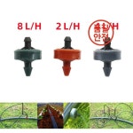 압력 보상 드리퍼 2L/H 4/7mm 호스 인터페이스 정원 잔디 과수원 농업 관개 드립 이미터 20 : 덕하 산업