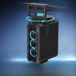 컴퓨터본체홀더 무타공 컴퓨터 브래킷 88205MM 클램프 행거 bo 88 205mm : 여덟봉지