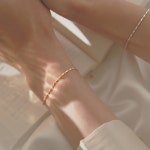 Ramlove 18K S925 순은 로즈골드 플라워 도금 실버 팔찌 KJT-SS005 : 치싱쥬 유한회사