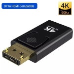 4K DP 디스플레이포트-HDMI 호환 어댑터 컨버터 디스플레이 포트 DP-HDMI HDTV 비디오 오디오 노트북 PC : 넘버원배송