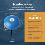 조절이 1000와트 파란색을 가능한 경제적인 농장 및 온도 디아이서 탱크 탱크, 혁신가들 금속 위해 정원, 부유식 파티오, 잔디밭 : 유카셀렉7