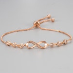 Ramlove 18K 로즈골드 인피니티 큐빅 팔찌 KJT-SS004 : 치싱쥬 유한회사