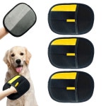 똥 묻은 정전기 반려동물 털 제거 장갑, 장갑 개털 헤어 클리닝 그루밍용 침구용 1 : 6 Continents