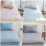 파스텔톤 고정밴드형 알러지프리침대패드 먼지적은이불패드 : 올데이굿리빙