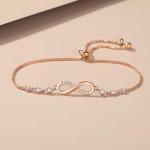 Ramlove 18K 로즈골드 인피니티 큐빅 팔찌 KJT-SS004 : 치싱쥬 유한회사