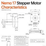 YEJMKJ 5팩 네마 17 스테퍼 모터 2상 1 8 u200C u200C 0 13Nm 18 41온스 인치 고토크 바이폴라 21mm 0A 3 5 4와이어 샤프트 24mm 5mm... 