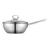 PN풍년 위더스 IH 미니팟 인덕션겸용 통3중 스텐 웍 볶음 궁중팬 유리뚜껑포함 20cm : 민토피아