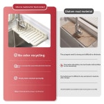 2025 신형 실리콘 수도꼭지 배수구 패드 측면 구멍 싱크대 매트 경사 배수 설거지 물 차단 사각형 : 효녀종합몰