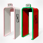 전기차충전소 E형 캐노피 핑크 완속형 충전기 비가림 주차장 주문제작 캐노픽스 : 주식회사 서진기업