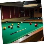 COOLHIYA 풀 큐 스틱 쇼트 당구 연습 초보자를 위한 부드러운 신체 편안한 그립감과 사용하기 쉽고 정확한 샷으로 테이블을 잡을 수 있습니다... 