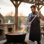 소로 에센셜 - 48 u201D 스테인리스 손잡이 패들과 스틸 큰 믹싱 끓이는 교반 케이준 주걱 튜브형 냄비에서 육수 가재 배치 대형 조리용 : 메가핫딜